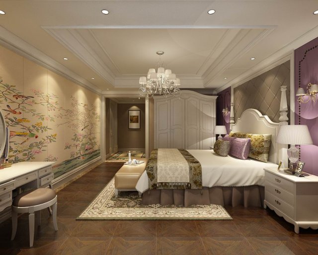 Beautifully stylish and luxurious bedrooms 14 3D Model