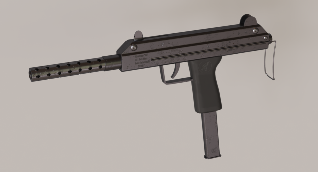 Borz Sub-Machine Gun 3D Model