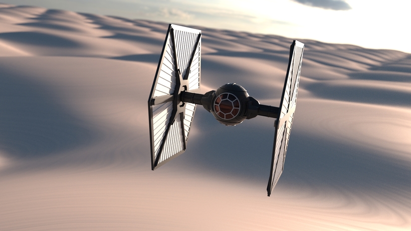 First Order TIE 3D Model