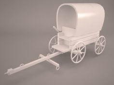 Pioneer Wagon 3D Model