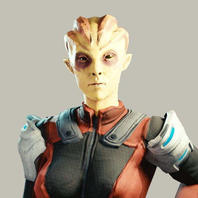 Female Alien 3D Model