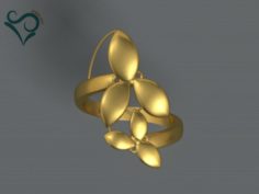 Golden ring 3D print model 3D Model