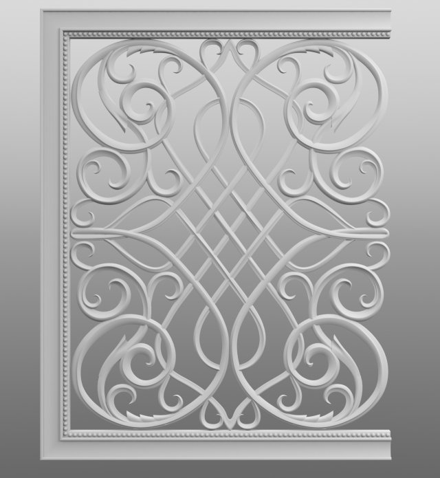 Carved detail 3D Model