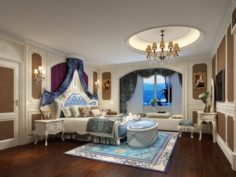 Bedroom – American style-9416 3D Model