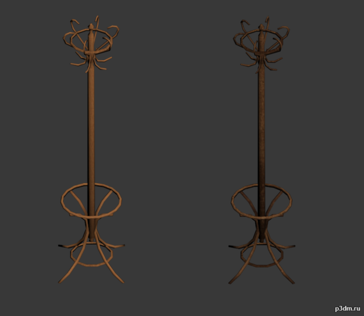 Suburban Hatstand 3D Model