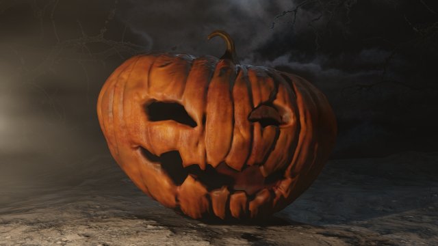 Lamp Jack Halloween pumpkin 3D Model