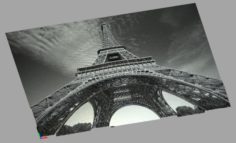 Eiffel Tower Relief Free 3D Model