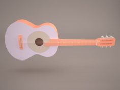 Acoustic Guitar 3D Model