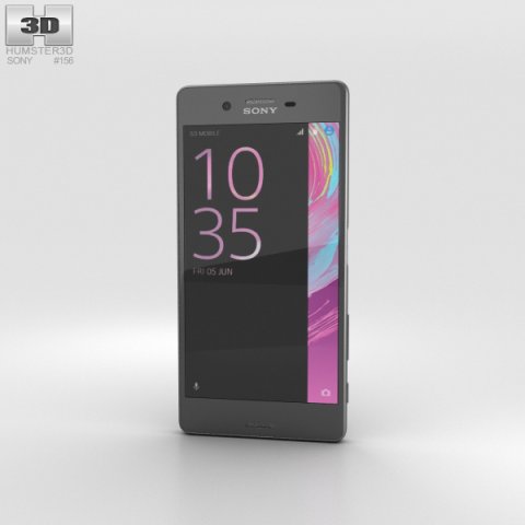 Sony Xperia X Graphite Black 3D Model