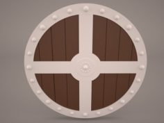 Viking Round Shield 3D Model