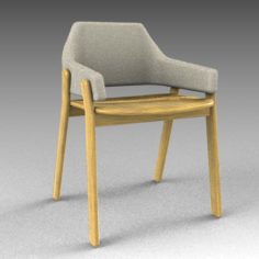 Clutch dining chair 3D Model