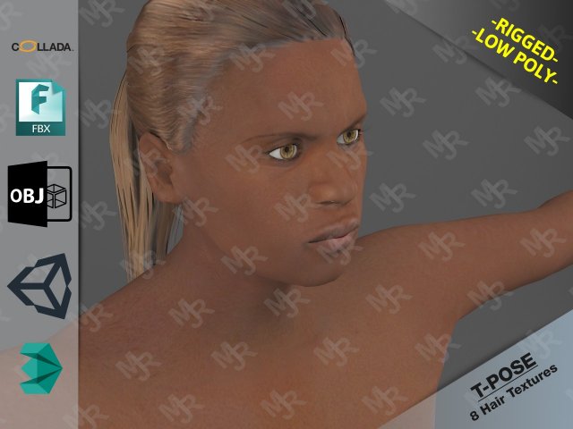 Naked Girl 3 3D Model