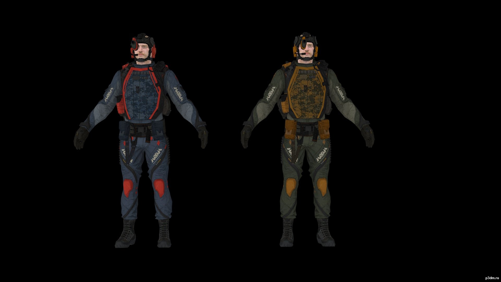 Инженер «SAS» 3D Model