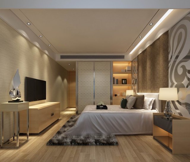 Beautifully stylish and luxurious bedrooms 35 3D Model