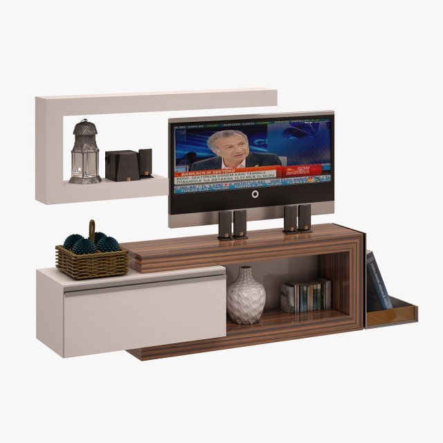 Tv Unit 08 3D Model