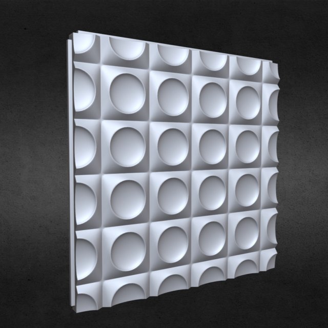 3d wall panel 3 3D Model