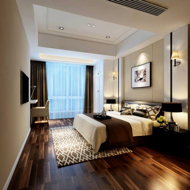 Bedroom – Modern Style – 9438 3D Model