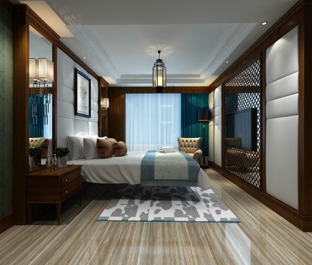 Beautifully stylish and luxurious bedrooms 65 3D Model