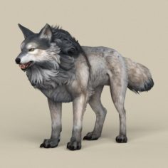 Game Ready Wolf 3D Model