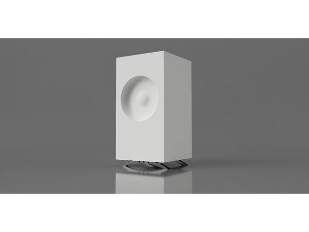 SpeakerStand. 3 Parts 3D Print Model