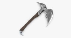 Medieval Viking Crow Axe 3D Model