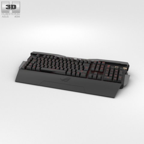 Asus ROG GK2000 Keyboard 3D Model