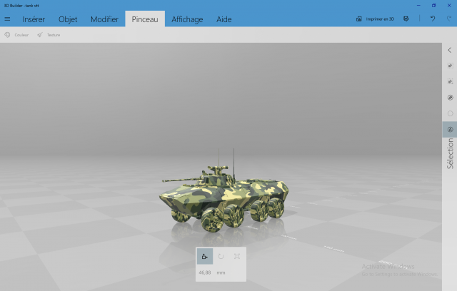 Tank with suspension Free 3D Model