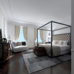Bedroom – Modern Style -9451 3D Model