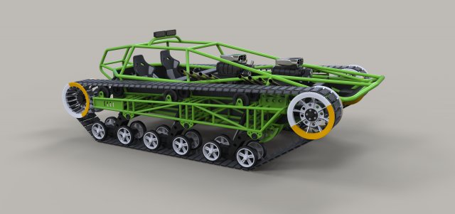 Concept tracked vehicle 3D Model