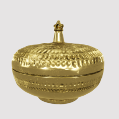 Palace Round Brass Box 3D Model