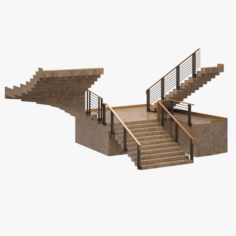 Stair 04 3D Model