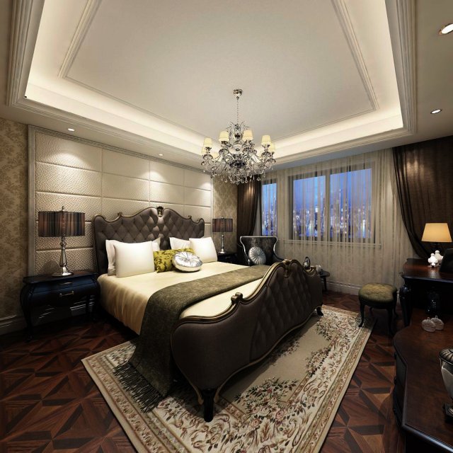 Beautifully stylish and luxurious bedrooms 106 3D Model