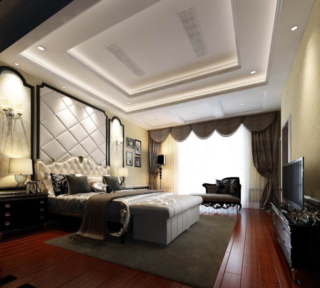 Beautifully stylish and luxurious bedrooms 58 3D Model