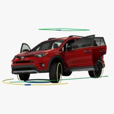 Toyota RAV4 Adventure 2018 Rigged 3D Model