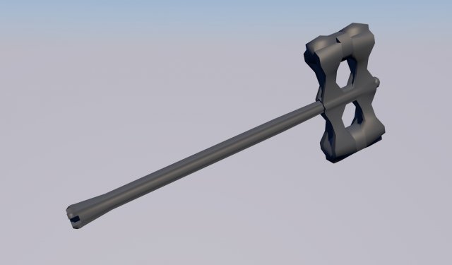 Hammer from battle 3D Model