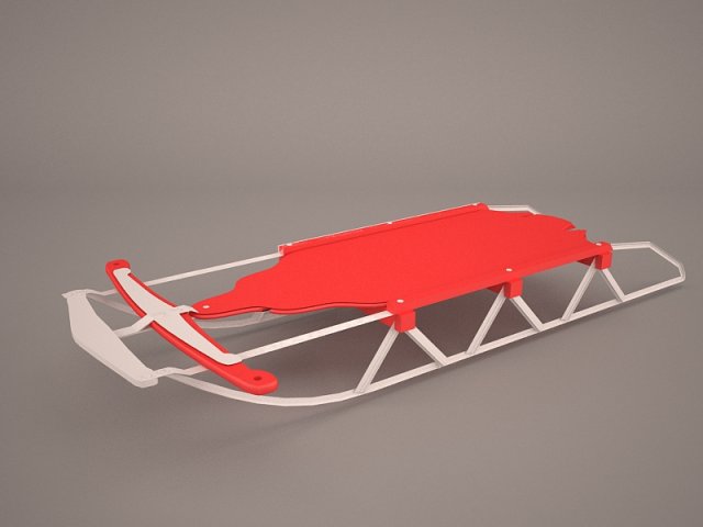 Snow Sled 3D Model