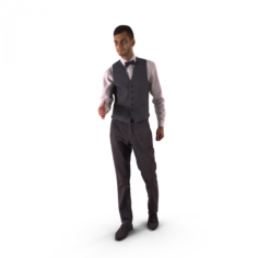 Business Man Argue 3D Model