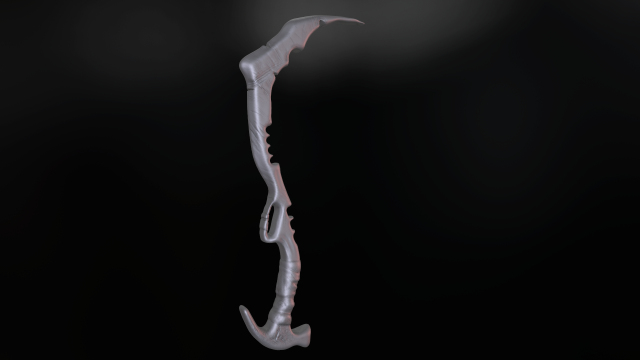 Machete Low Poly No UV 3D Model