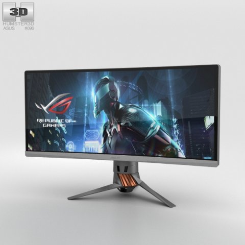 Asus ROG PG348Q Monitor 3D Model