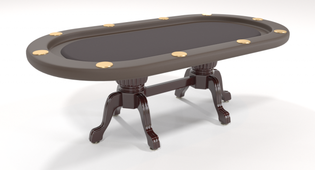 Elite Poker Table 3D Model