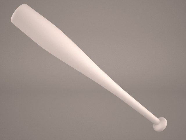 Baseball Bat with Barbed Wire 3D Model