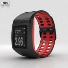 Nike SportWatch GPS Black-Red 3D Model