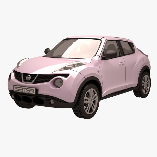 Nissan Juke 01 Pink 3D Model