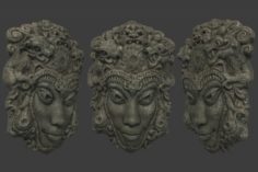 Mayan Tribal Mask 3D Model