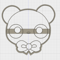 Cute Bear COOKIE CUTTER 3D Print Model