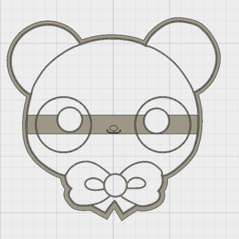 Cute Bear COOKIE CUTTER 3D Print Model