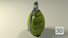 3D-Model 
Grenade F-1, Hi-poly