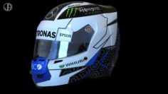 BOTTAS Stilo racing helmet 2018 3D Model