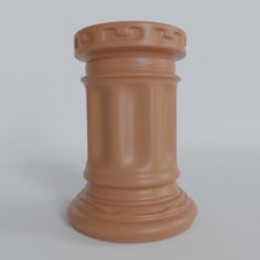 Pen holder in the form of a column 3D Model