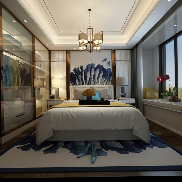 Bedroom – Modern Style -9445 3D Model